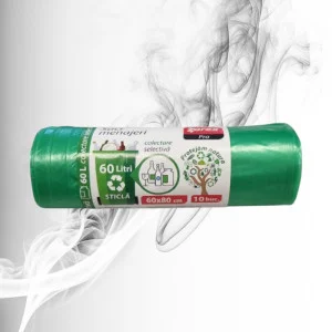 Zorex Pro Saci Menajeri LDPEcol Select Verde 60L/10buc 